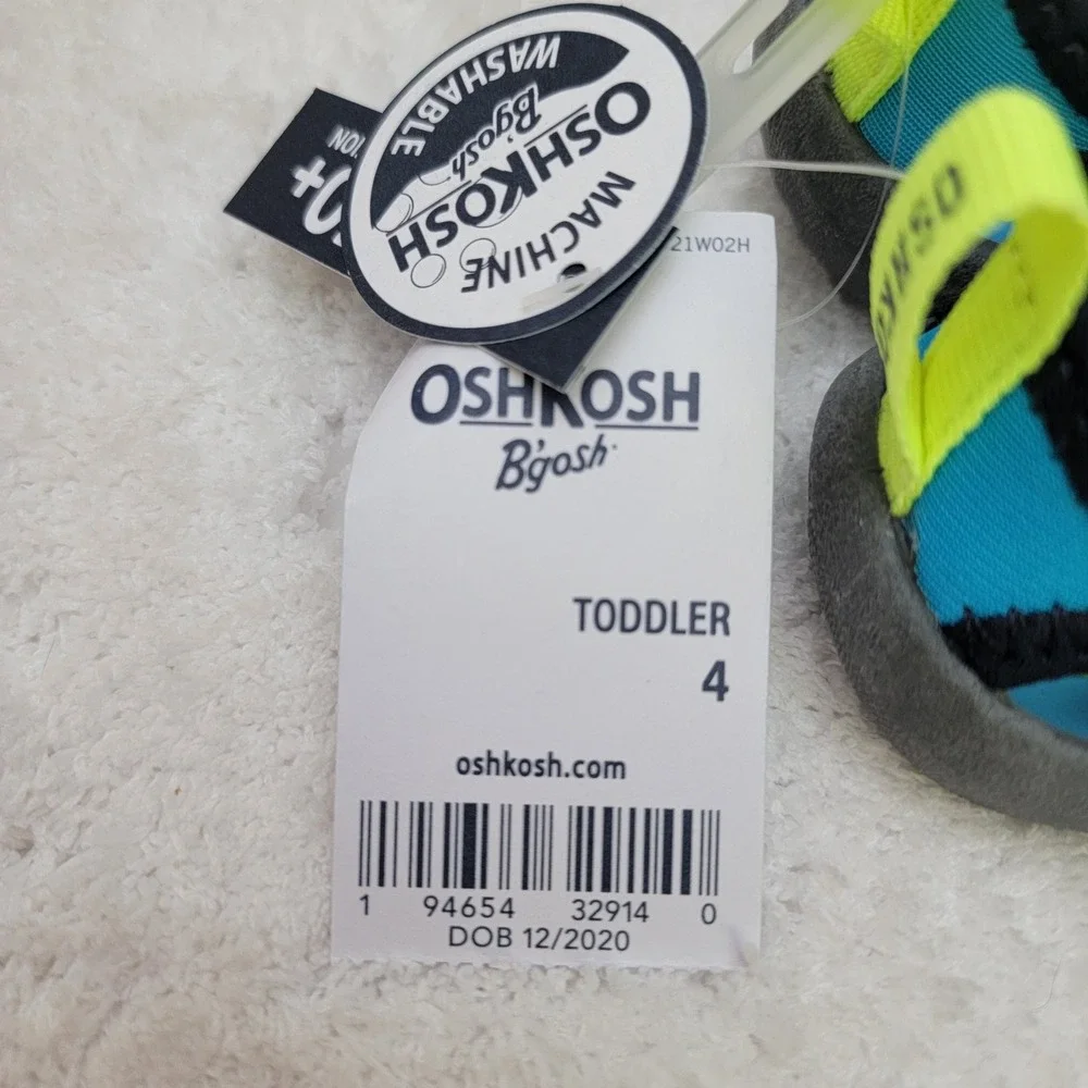 OshKosh Bgosh Toddler Boy's‎ Blue Shark Athletic Water Sandals - Size 4